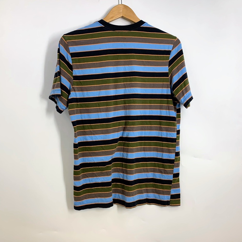 Nike Men's Striped TShirt Casual Short Sleeve Crew Neck‎ Cotton Tee - Picture 2 of 12